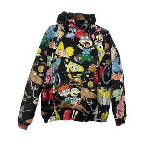 Nickelodeon 90s throwback Streetwear Windbreaker Hoodie